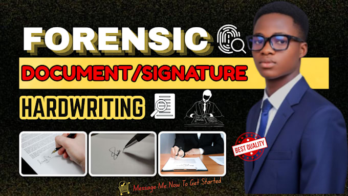 do forensic handwriting and signature analysis, comparison with forensic report