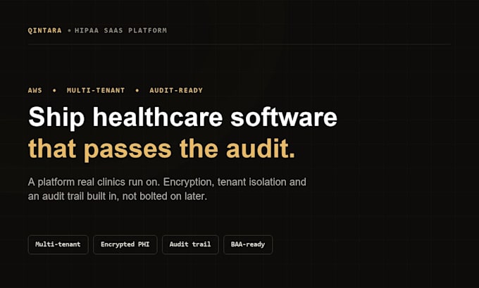 build a hipaa compliant saas platform on AWS