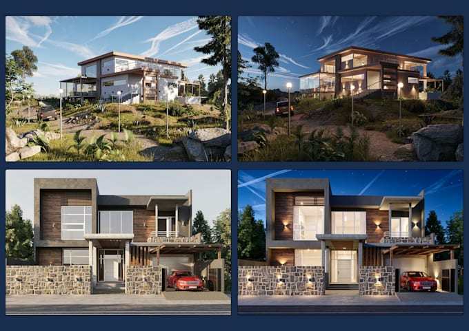 create photorealistic exterior renders