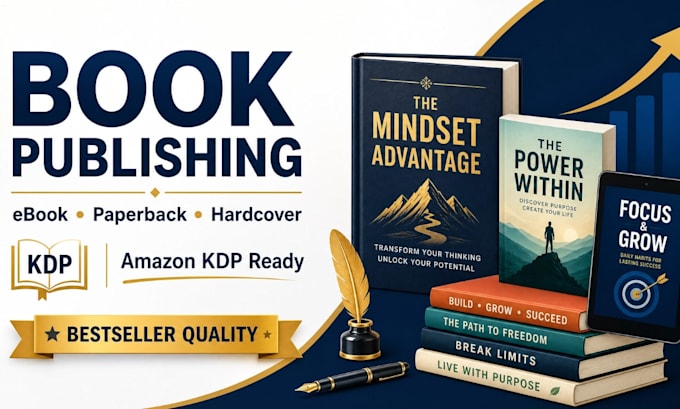 do book design, book formatting and publish book on amazon