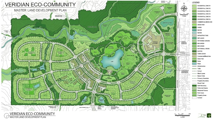 draw an autocad site plan, civil plot plan, and land development layout