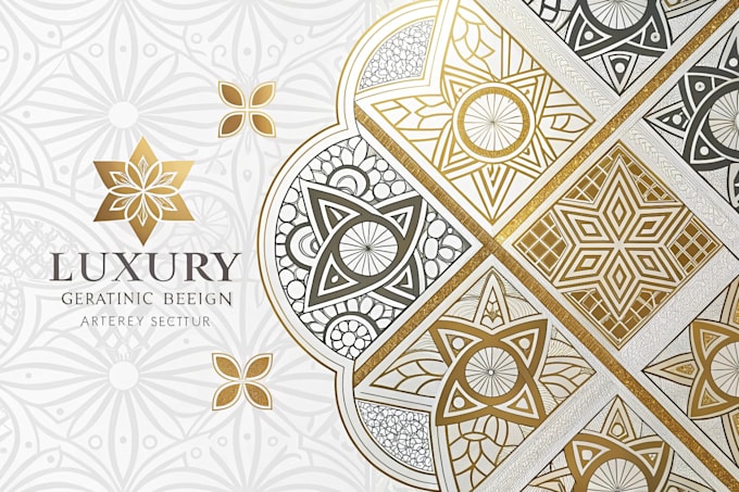 design abstract vector luxury geometric pattern design