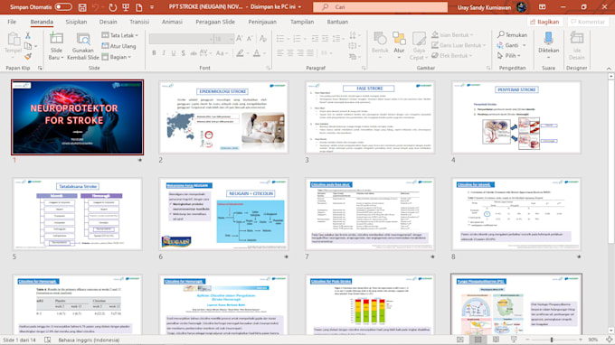 create a pharmaceutical and healthcare presentation