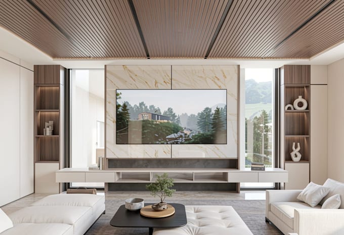 do professional architectural and interior design, and realistic 4k render