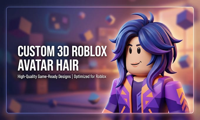 create custom 3d hair for roblox avatars