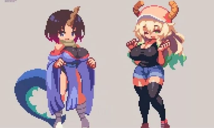 pixel art character pixel art spritesheet nsfw pixel art