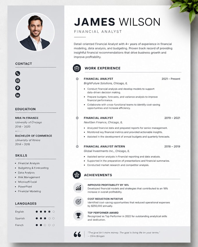 design a professional ats friendly CV resume