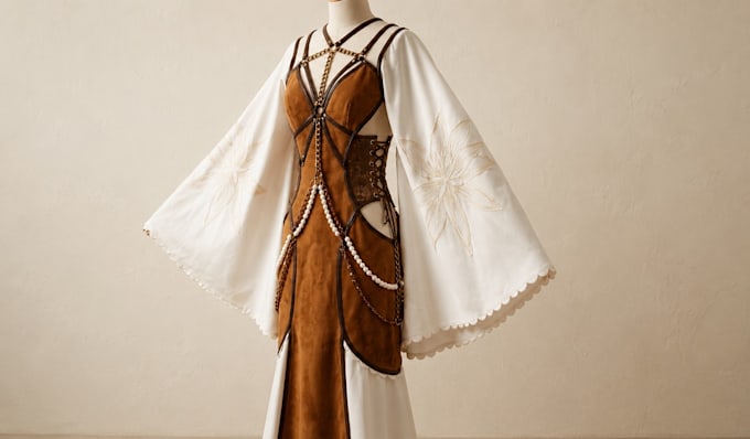 create unique ai western dress design
