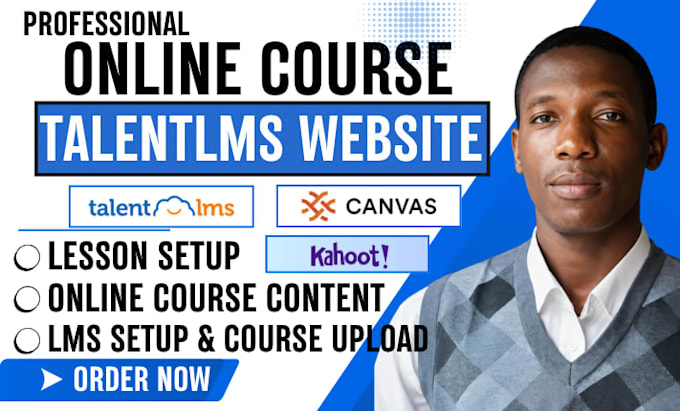 create course content on talentlms, canvas, kahoot, learndash, ehabilis, and h5p