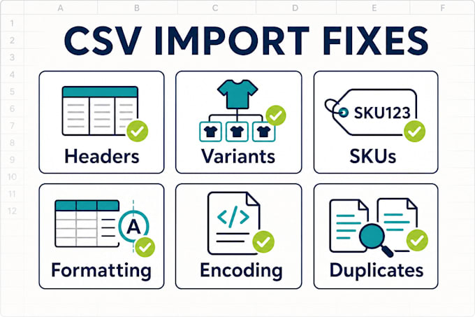 fix or convert your product file to a shopify ready CSV