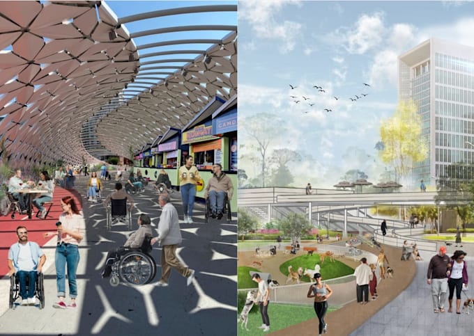 design architectural collages for you