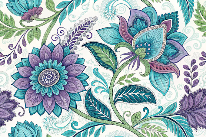 design unique seamless pattern, textile print, and packaging