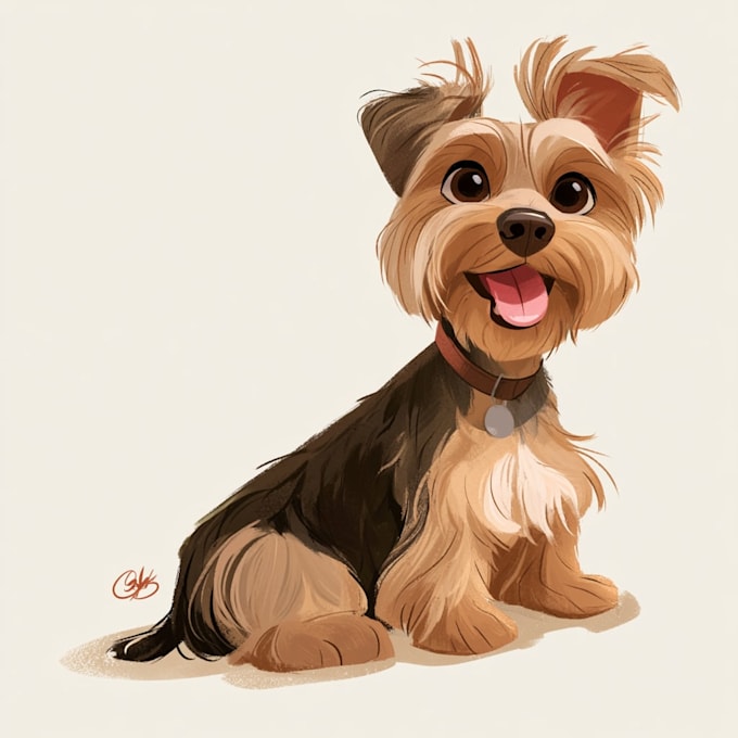 pet portrait into cute disney style
