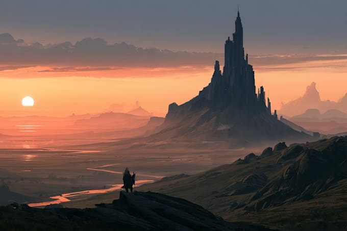 fantasy landscapes, illustration and environment