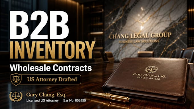 prepare a custom b2b inventory consignment contract for business