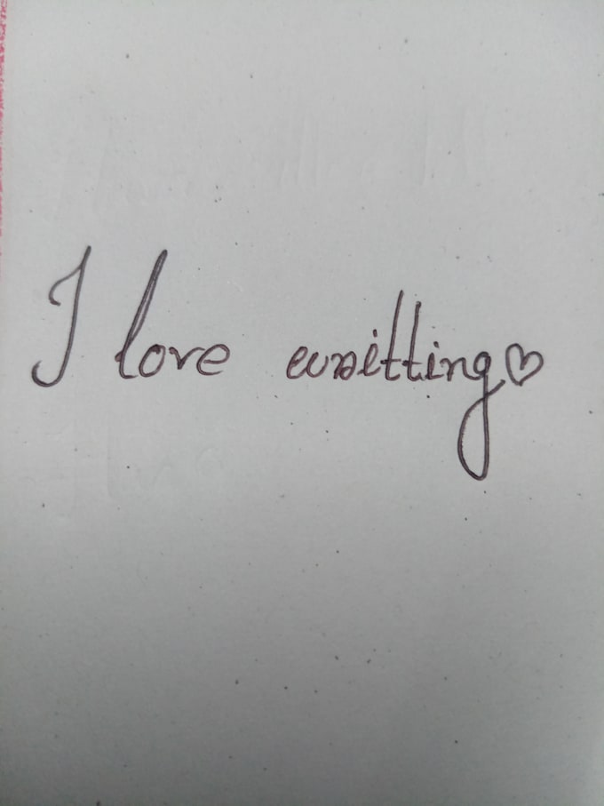 write beautiful and handwritten letter