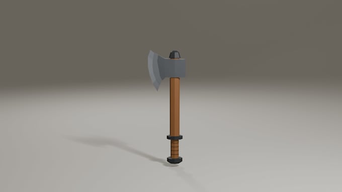 create a low poly game props customized in your style