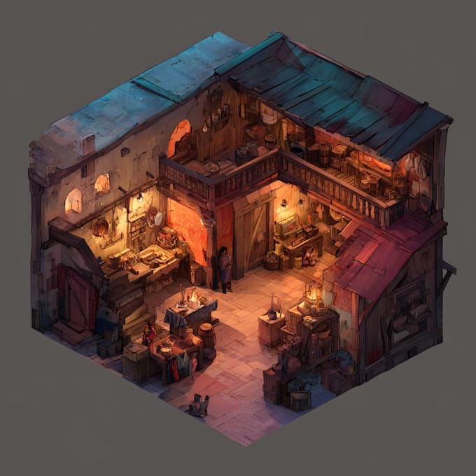 design 2d game concept art background and environment
