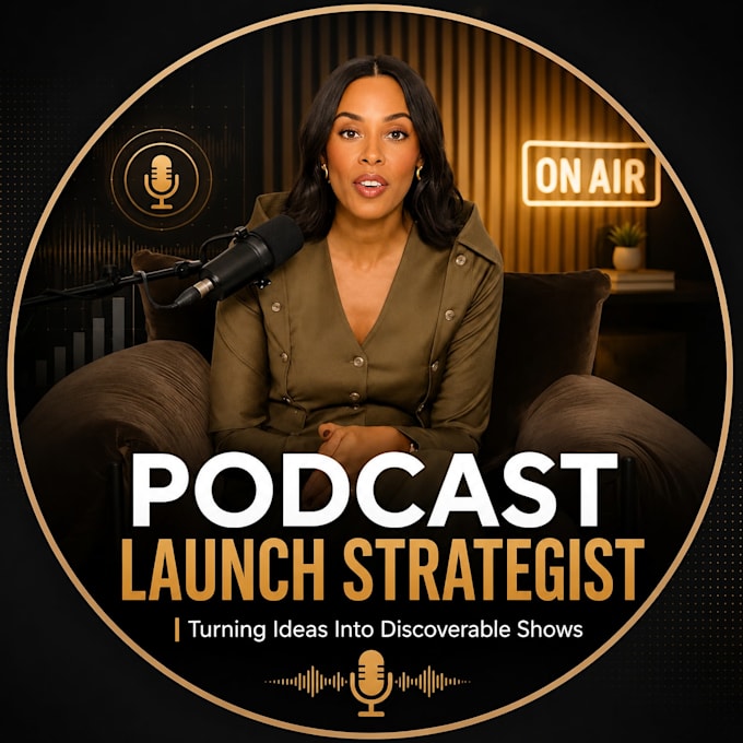 do complete podcast launch setup, branding and strategy