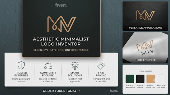 minimalistic logo designing for brand