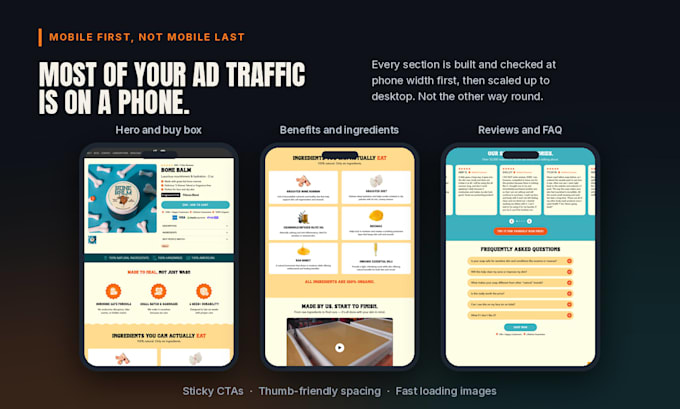 design a high converting shopify landing page for paid ads