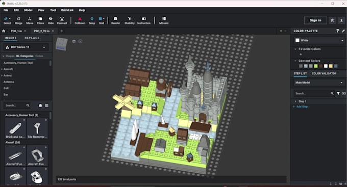 create custom lego houses, buildings and architectural mocs