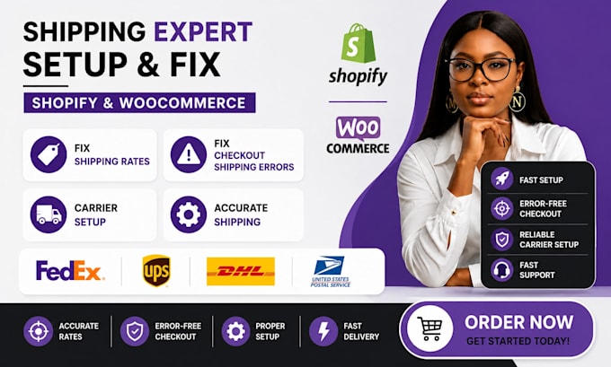 fix shipping rates, checkout shipping errors, carrier setup for shopify and wix