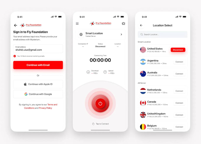 develop vpn app, ios vpn app, android vpn app, window vpn app, admob ads