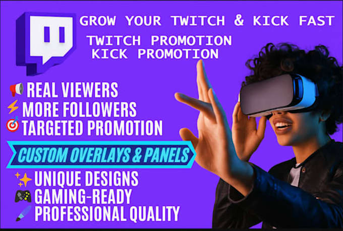promote your twitch or kick channel organically
