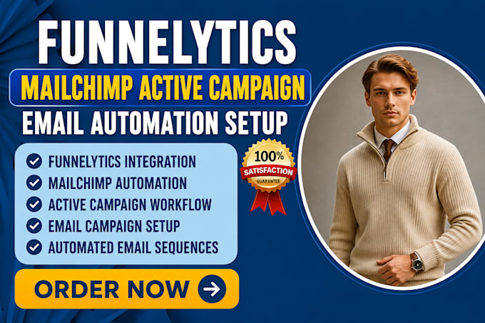 integrate funnelytics mailchimp activecampaign email automation workflow setup