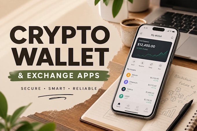 develop crypto wallet app blockchain app fintech app crypto exchange