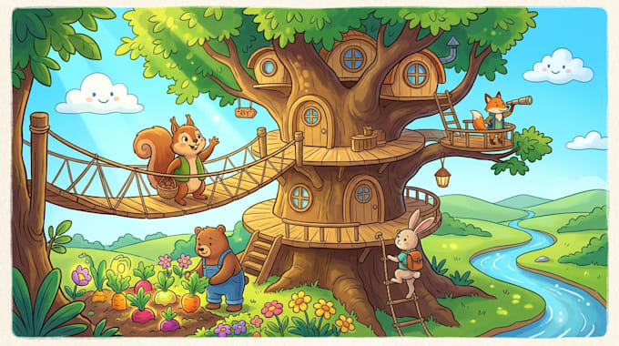 draw cartoon illustrations for you