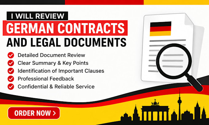 review german contracts and legal documents