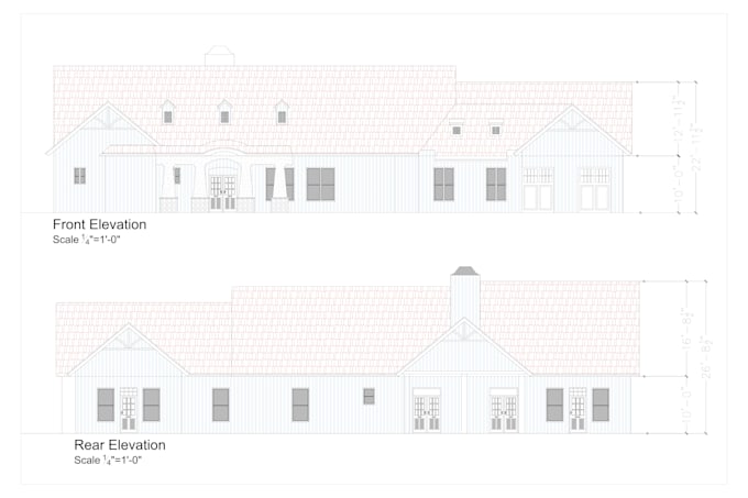 do 2d floor plans, elevations