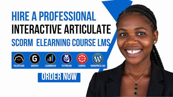 design modern interactive articulate rise scorm elearning course for moodle lms