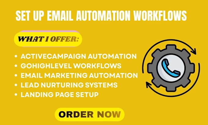 set up email automation workflows  activecampaign gohighlevel exper with landing