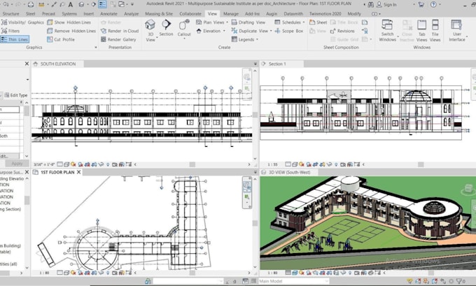 create revit bim models for architectural, structural and mep projects