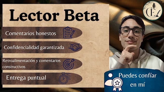 be your beta and alpha reader in spanish