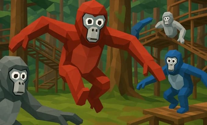 create a custom gorilla tag fan game in unity VR with multiplaye
