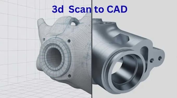 reverse engineer part, 3d scans and stl, step, obj file into editable cad model