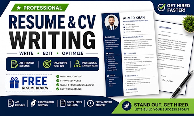 professionally write and edit resumes, cvs andcover letters