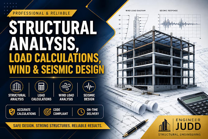 do structural analysis load calculations wind and seismic design