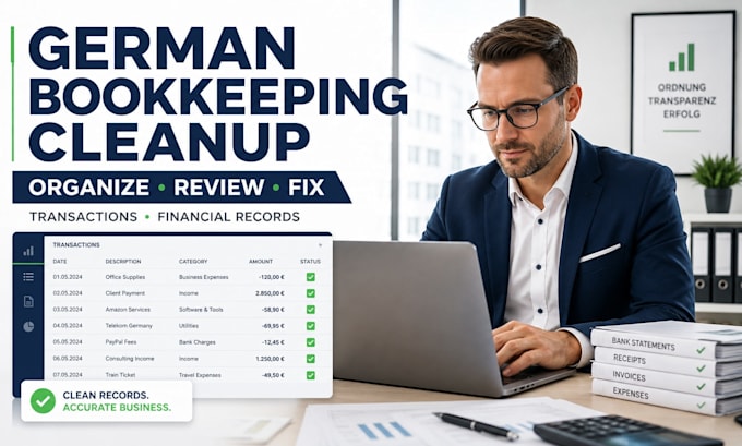 clean up your german bookkeeping and organize transactions