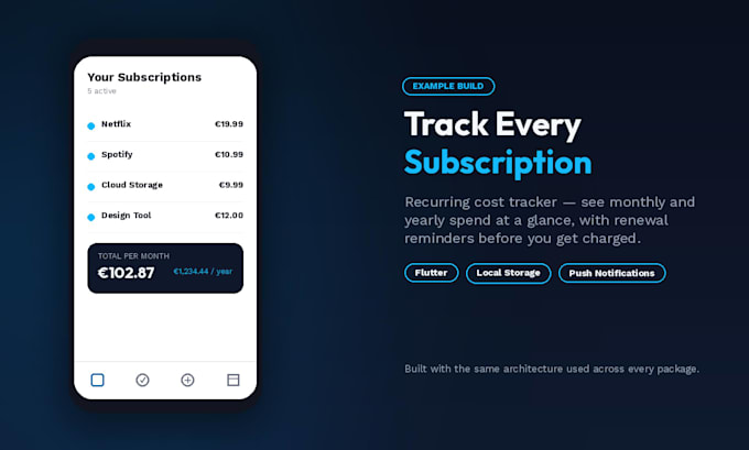 build a native android app using flutter