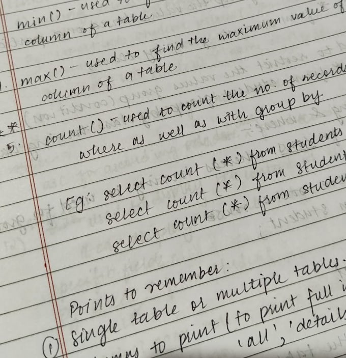 neatly handwrite your assignments, notes, and lab work