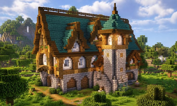 build custom minecraft builds, houses, castles, spawn and structures