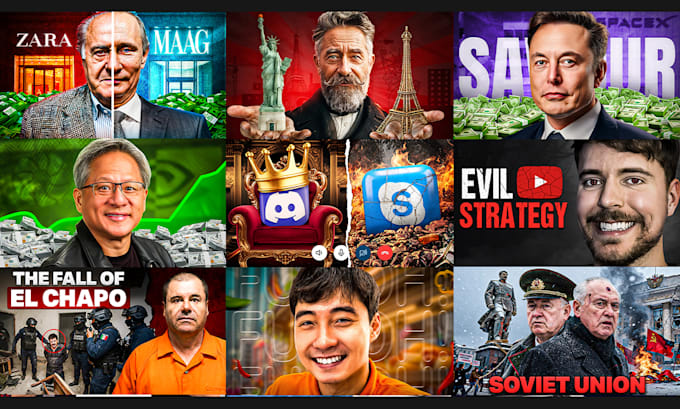 design high ctr history and documentary thumbnails