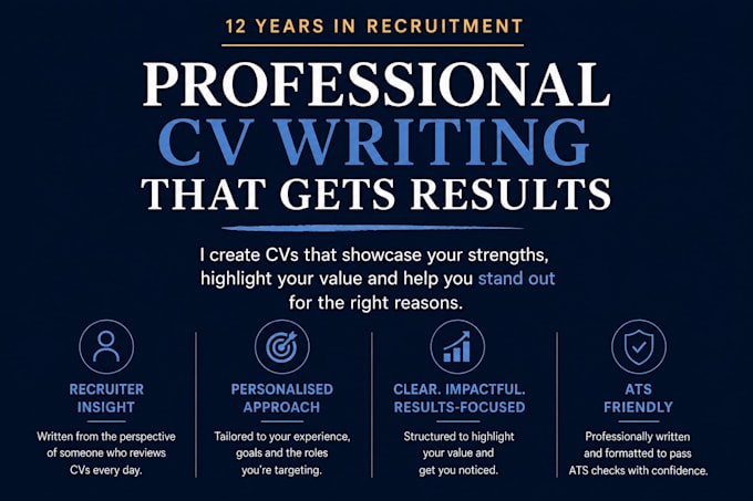 write your professional UK CV
