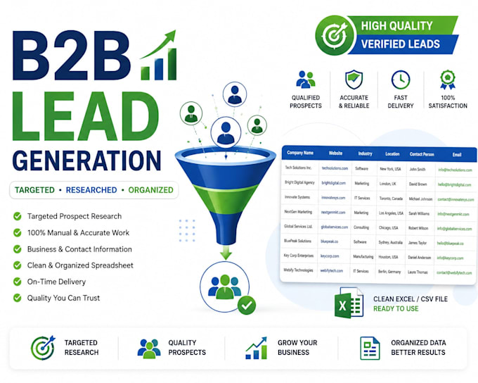 prospect research lead generation expert web research