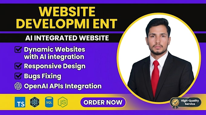create personal portfolio website and full stack website
